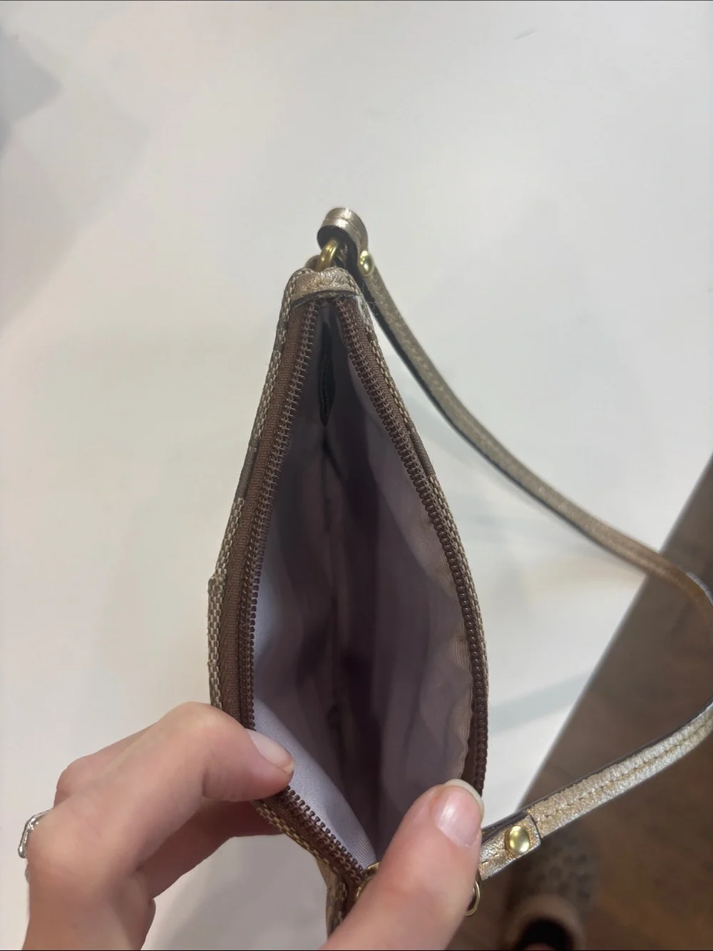 Coach wristlet signature